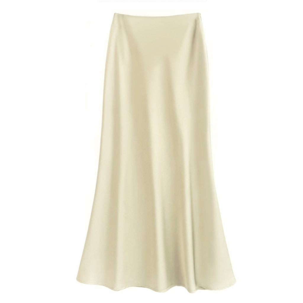 Faye | Women's Elegant Satin Maxi Skirt