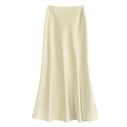 Faye | Women's Elegant Satin Maxi Skirt