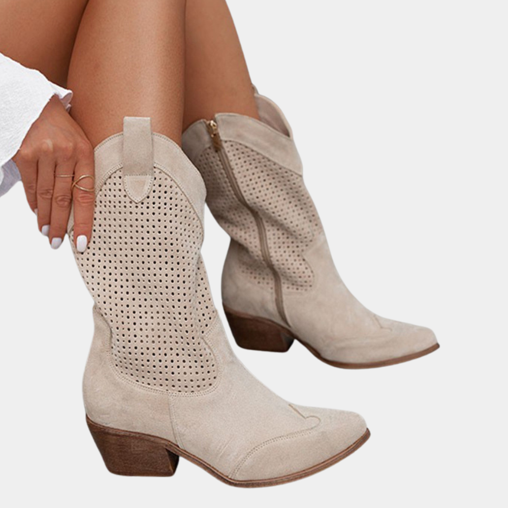 Freya - Women's Chic Ankle Cowboy Boots