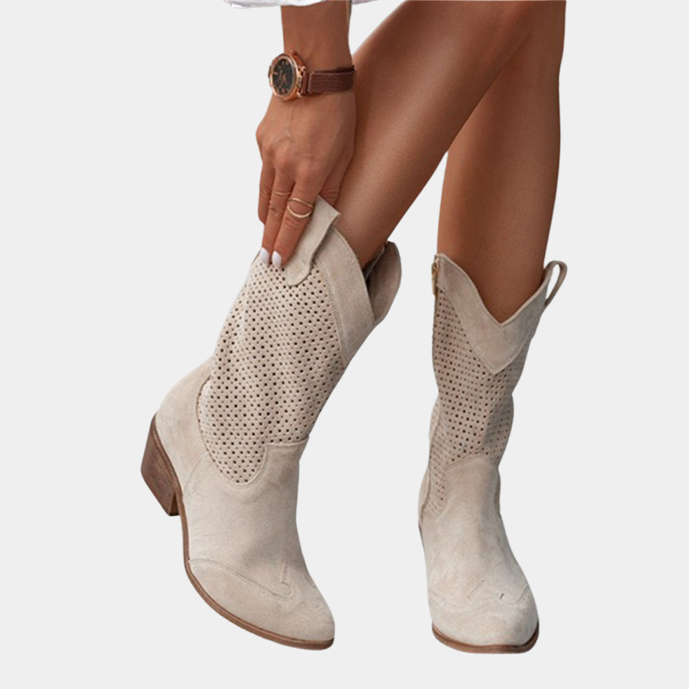 Freya - Women's Chic Ankle Cowboy Boots