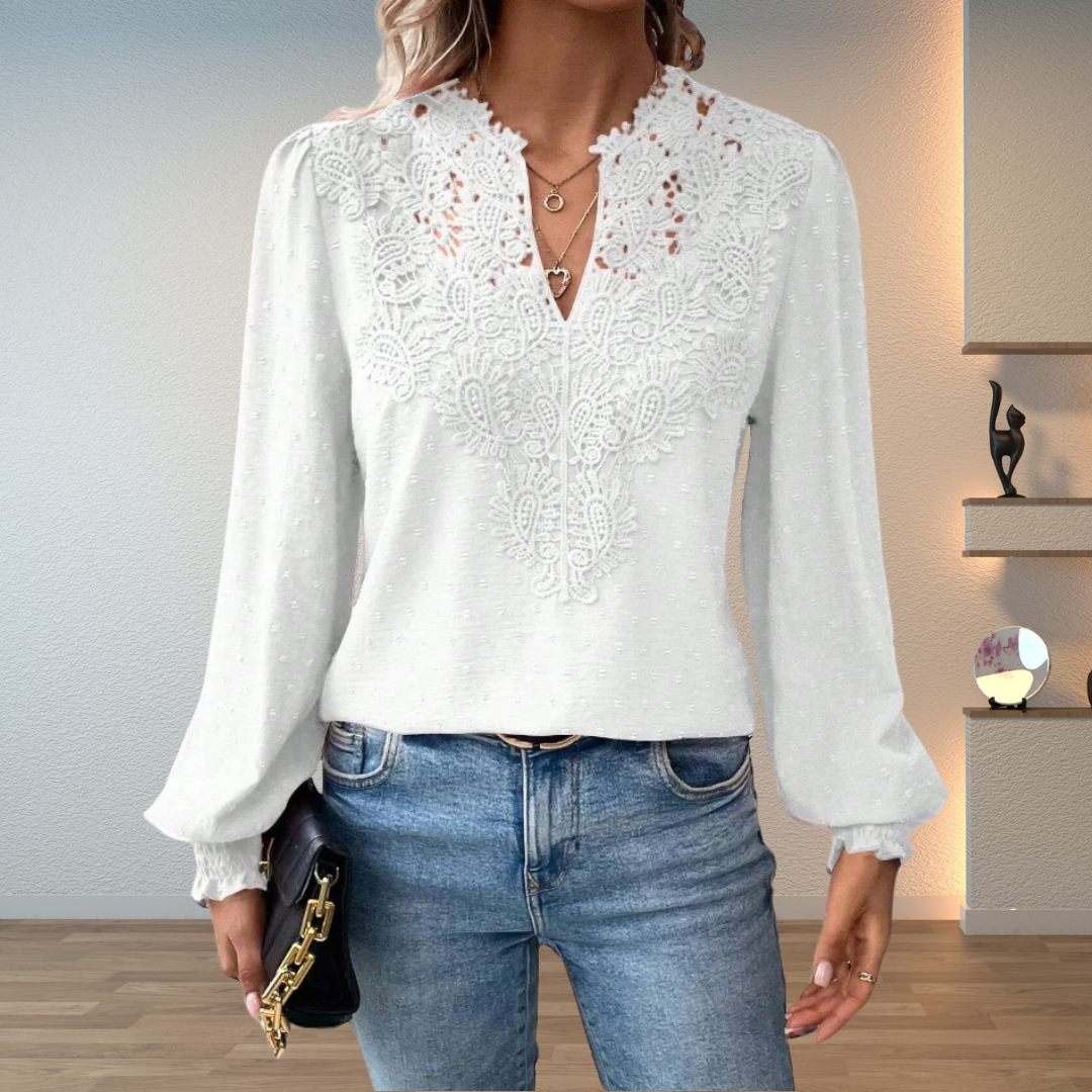 Freya | Women's Elegant Lace Blouse