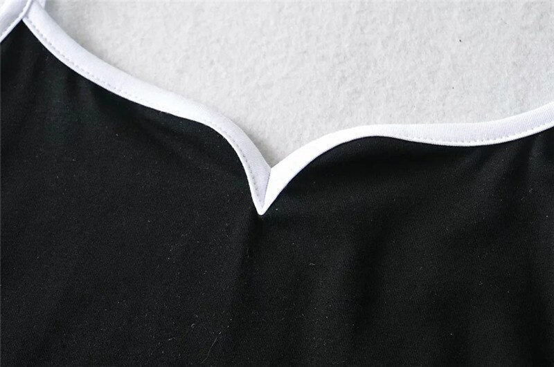 Gemma | Women's Chic Black and White Corset Top