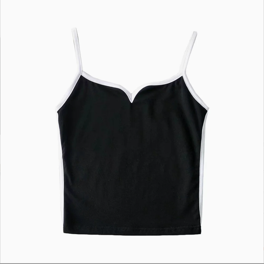 Gemma | Women's Chic Black and White Corset Top