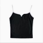 Gemma | Women's Chic Black and White Corset Top