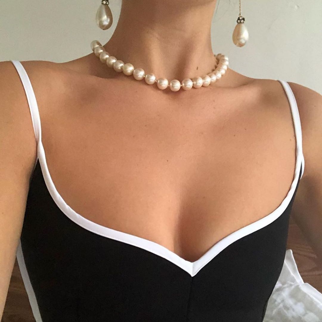 Gemma | Women's Chic Black and White Corset Top