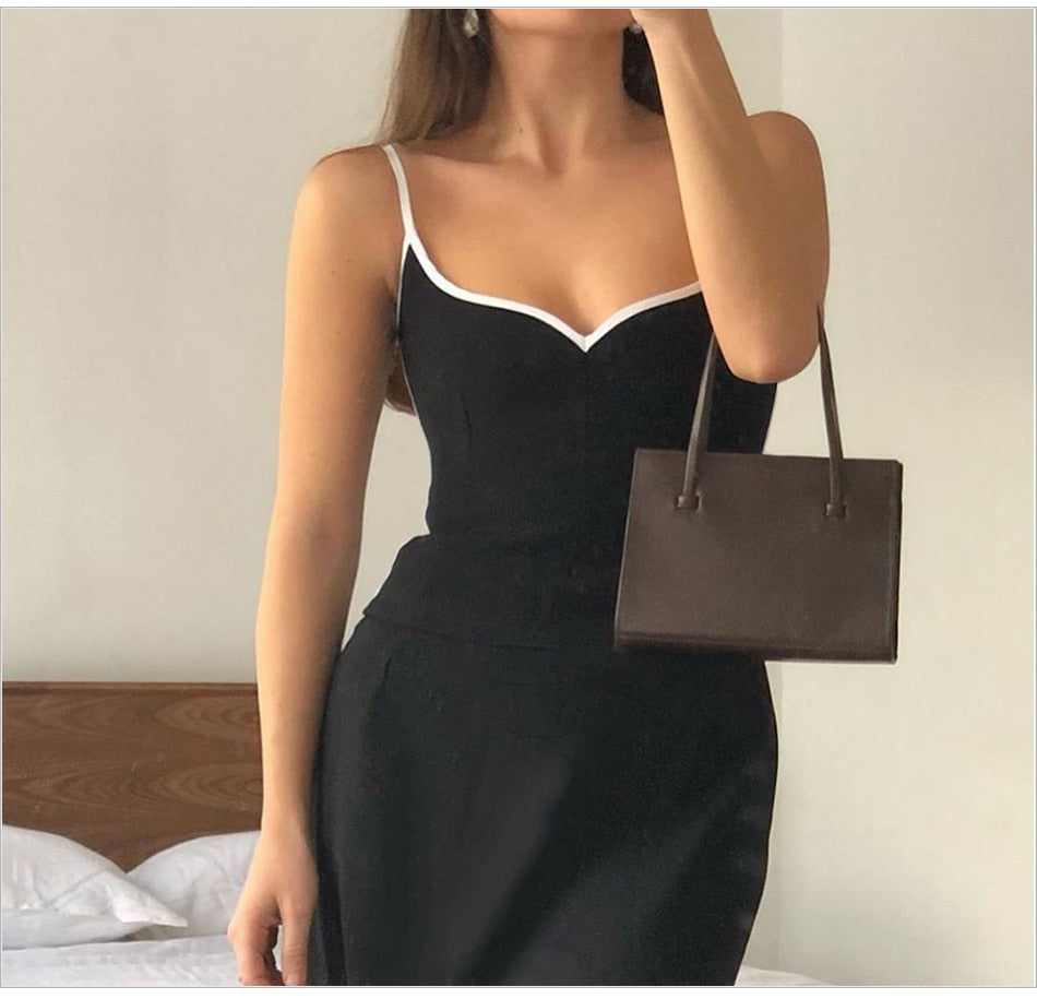 Gemma | Women's Chic Black and White Corset Top