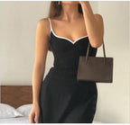 Gemma | Women's Chic Black and White Corset Top