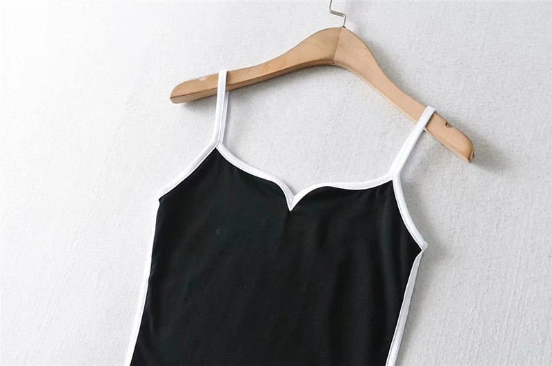 Gemma | Women's Chic Black and White Corset Top