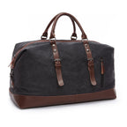 Griffin - Men's Classic Duffle Bag with Faux Leather Trim