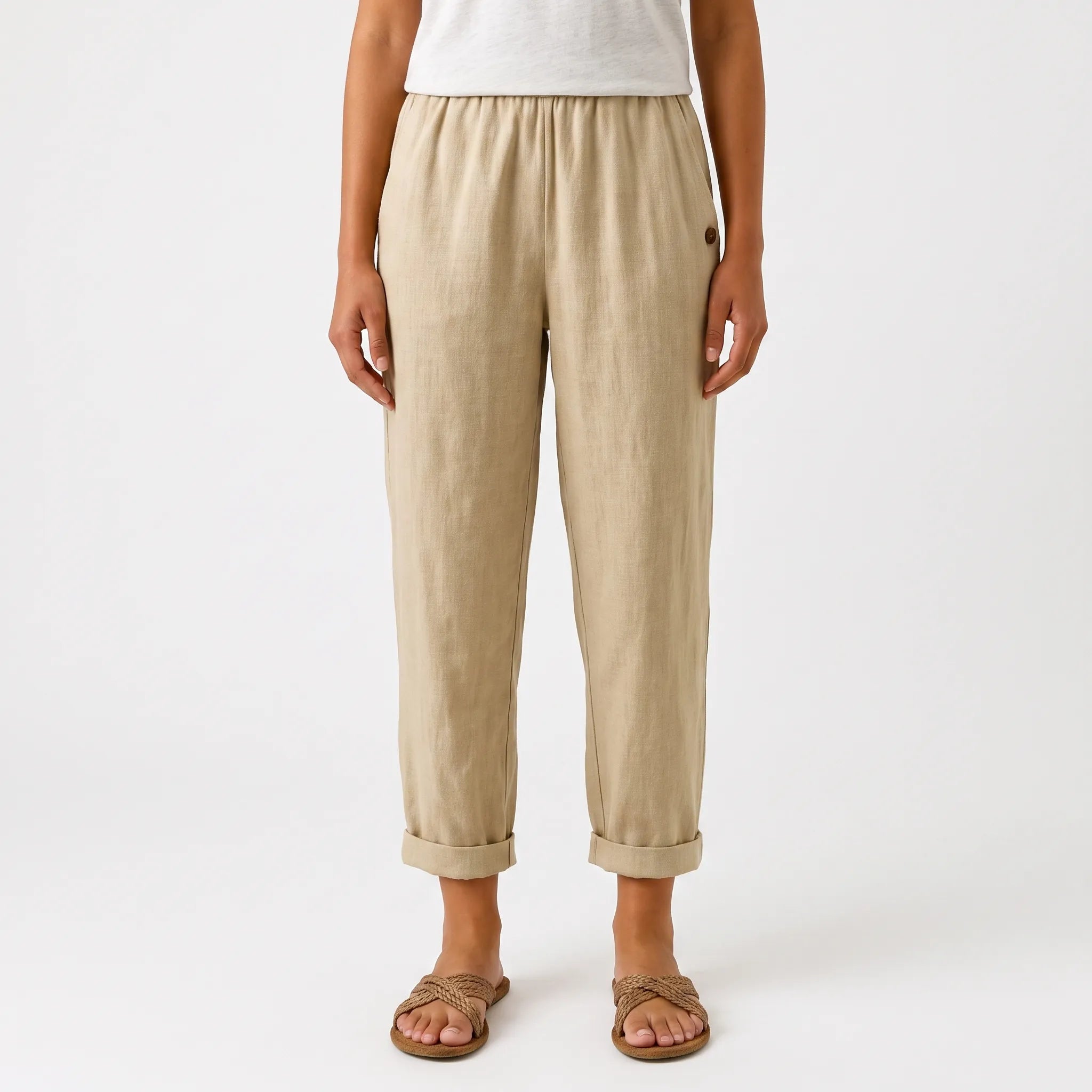 HavenFit - Relaxed Cuffed Summer Trousers