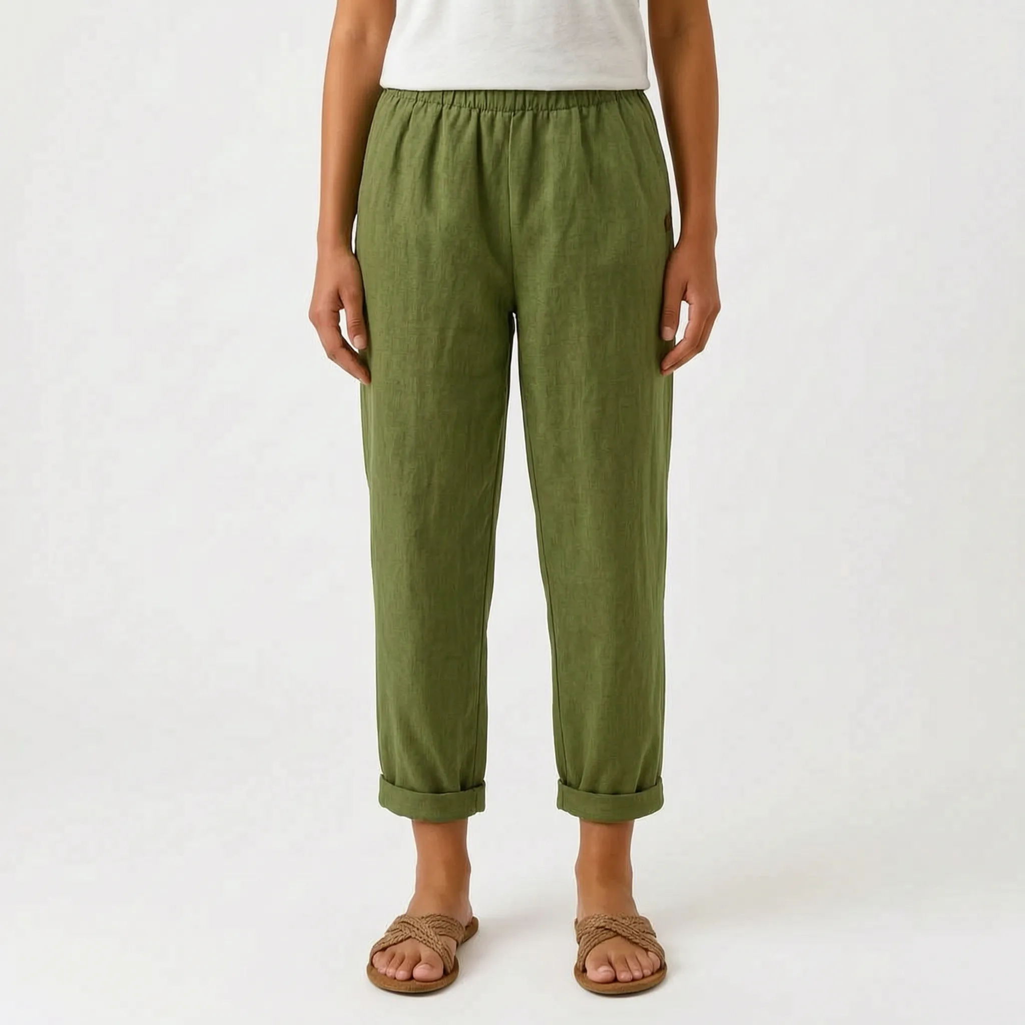 HavenFit - Relaxed Cuffed Summer Trousers
