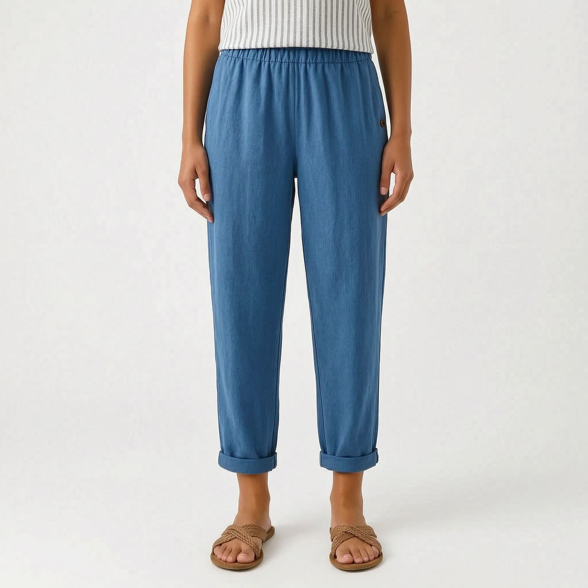 HavenFit - Relaxed Cuffed Summer Trousers