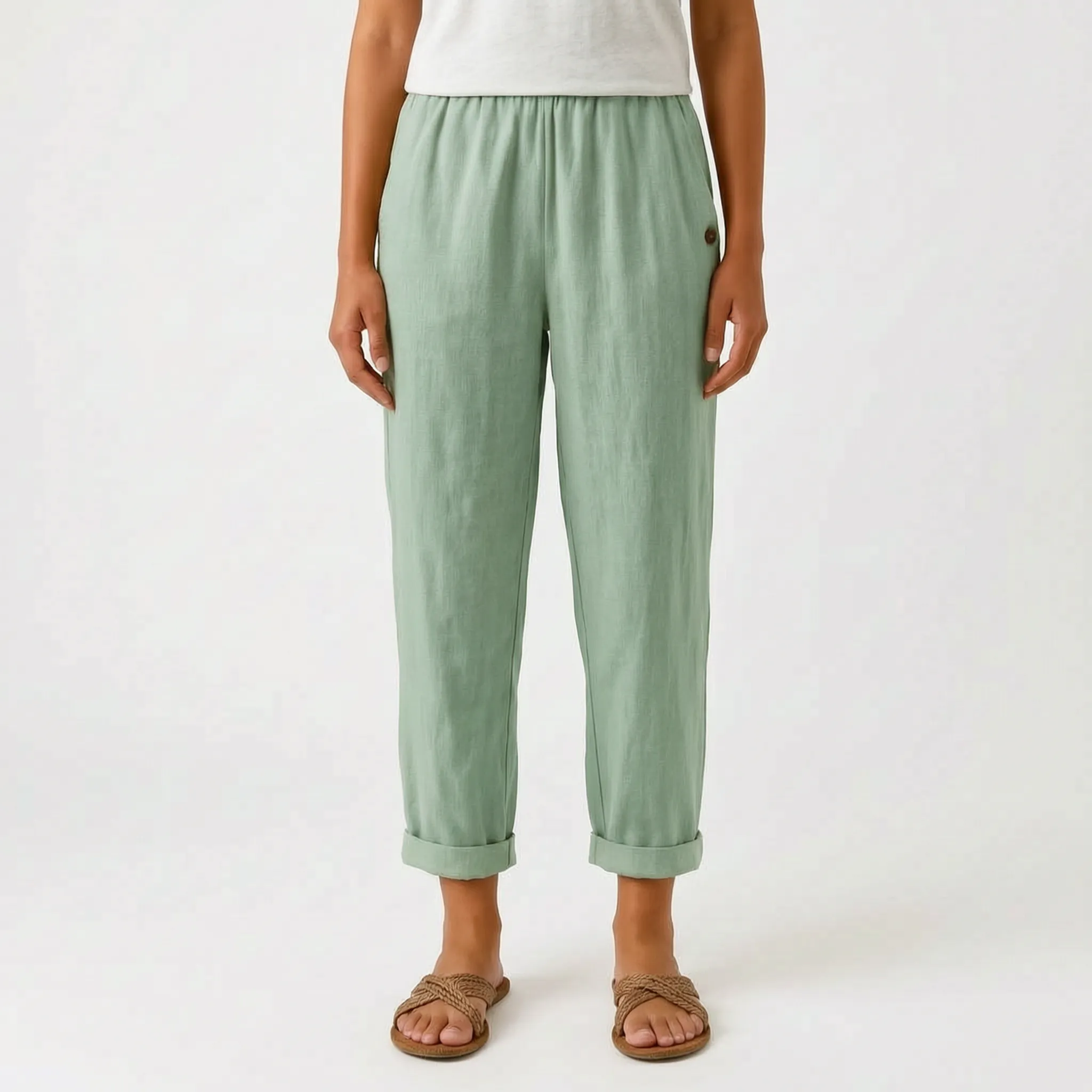 HavenFit - Relaxed Cuffed Summer Trousers