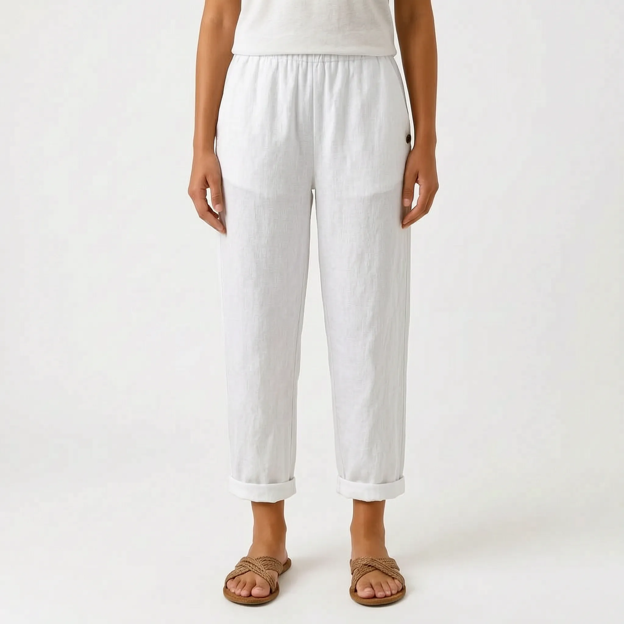 HavenFit - Relaxed Cuffed Summer Trousers