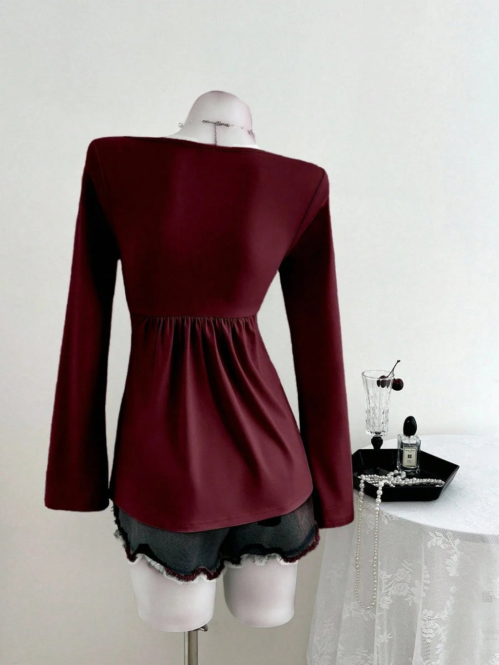 Idris | Women's Elegant Long Sleeve Going Out Top