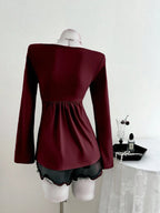 Idris | Women's Elegant Long Sleeve Going Out Top