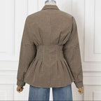 Odette | Women's Autumn Checkered Blouse