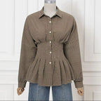 Odette | Women's Autumn Checkered Blouse