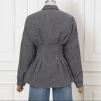 Odette | Women's Autumn Checkered Blouse