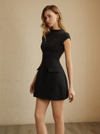 Isla | Women's Chic Mini Dress with Cap Sleeves