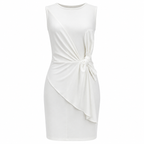 Isla | Women's Elegant Cocktail Dress with Knot Detail