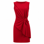 Isla | Women's Elegant Cocktail Dress with Knot Detail