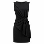 Isla | Women's Elegant Cocktail Dress with Knot Detail