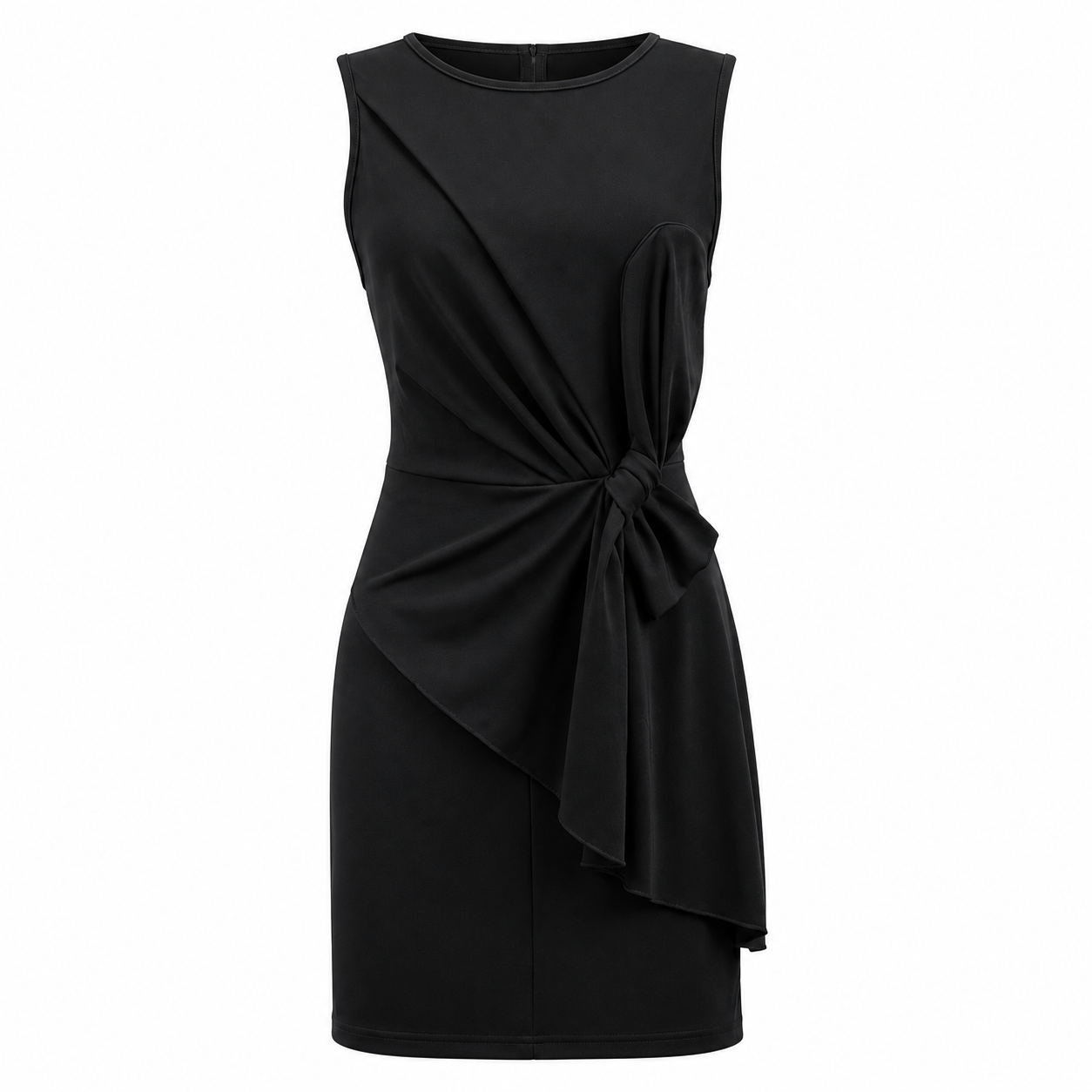 Isla | Women's Elegant Cocktail Dress with Knot Detail