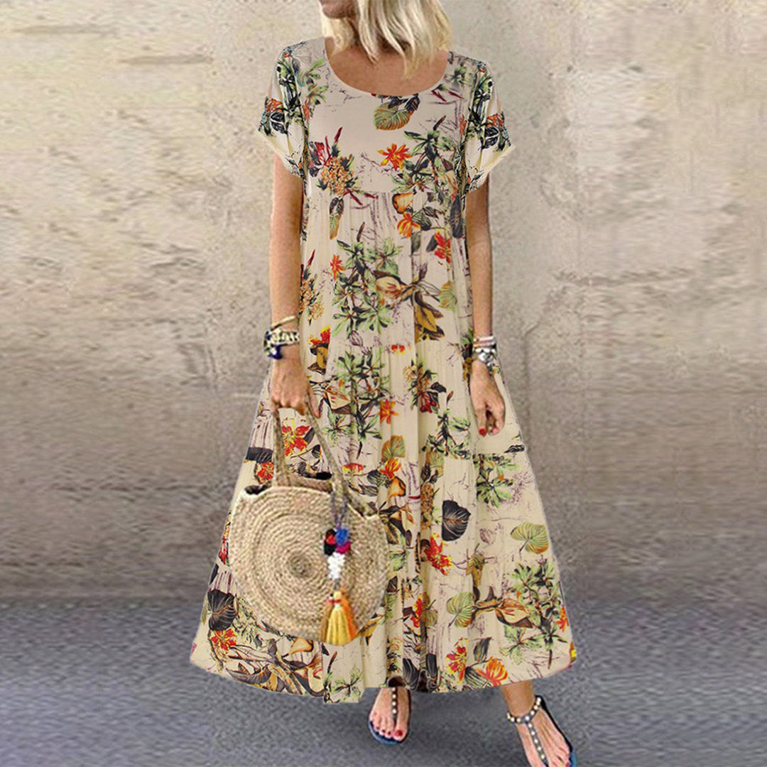 Isolde | Women's Floral Sleeve Maxi Dress
