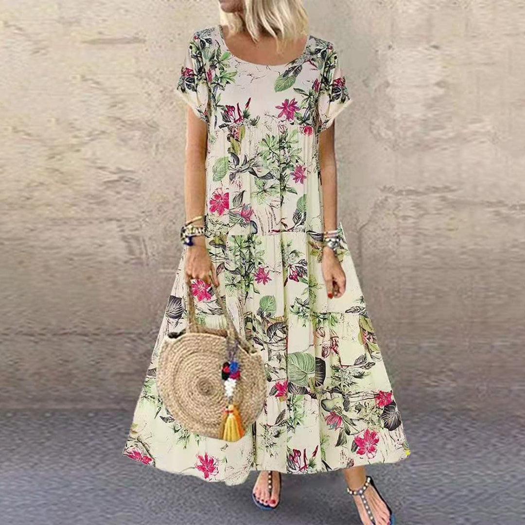 Isolde | Women's Floral Sleeve Maxi Dress