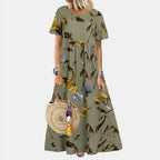 Isolde | Women's Floral Sleeve Maxi Dress