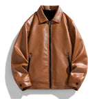 Jasper - Men's Classic Faux Leather Jacket