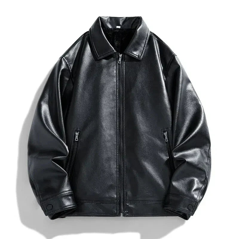 Jasper - Men's Classic Faux Leather Jacket