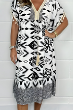 Jolene | Women's Boho Midi Dress with Tassel Detail