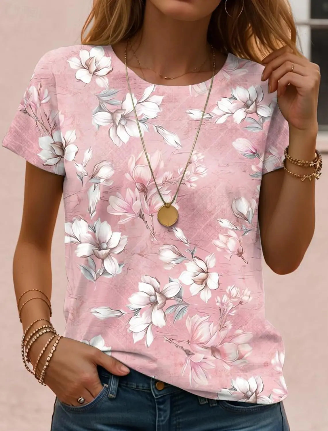 Jolene | Women's Floral Short Sleeve Shirts