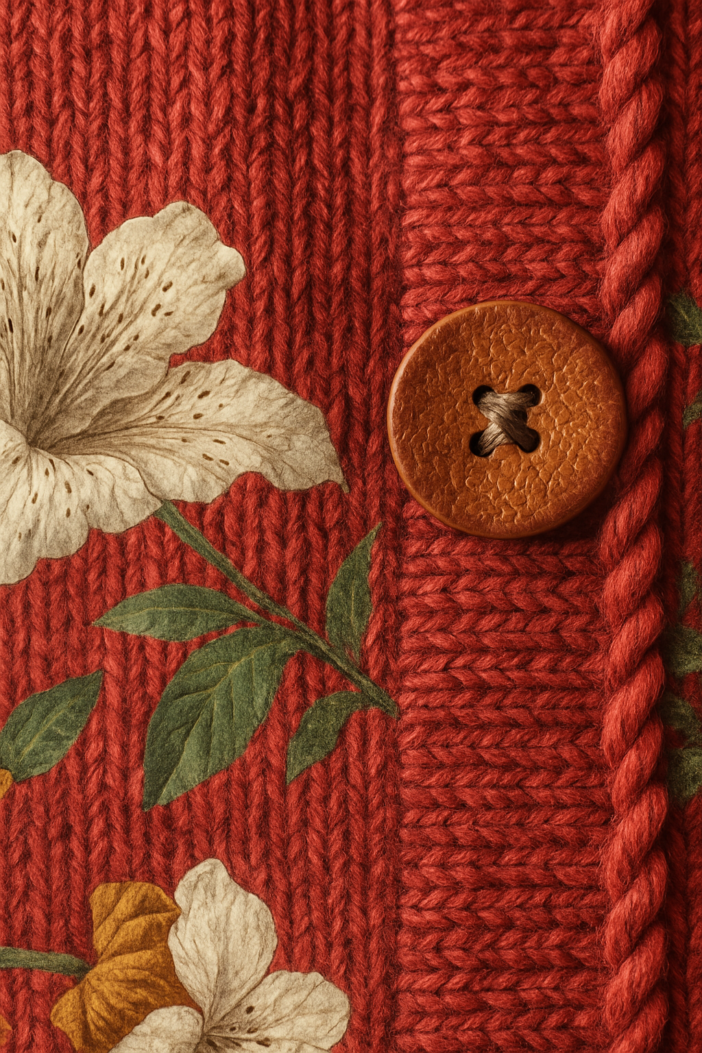 Juniper | Women's Floral Cardigan with Button Front