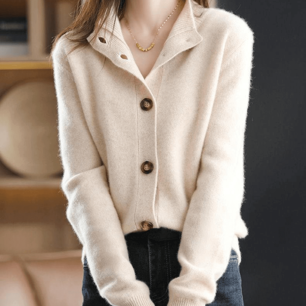 Juno - Women's Cozy Button-Up Cardigan