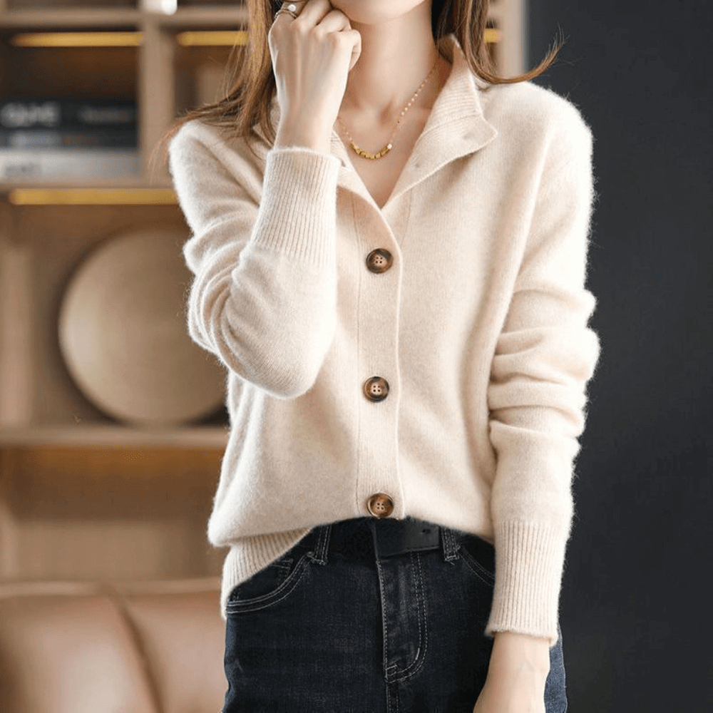 Juno - Women's Cozy Button-Up Cardigan