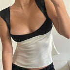 Kaia | Women's Elegant Satin Corset Top