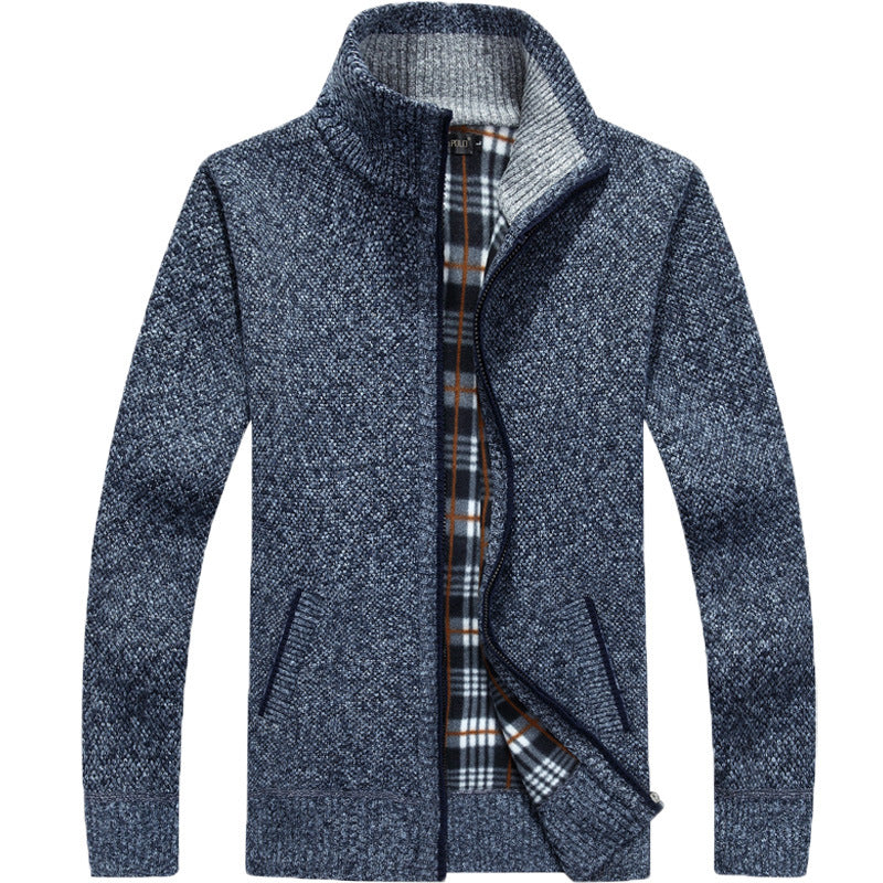 Callum | Men's Classic Knit Zip-Up Sweater Jacket