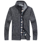Callum | Men's Classic Knit Zip-Up Sweater Jacket