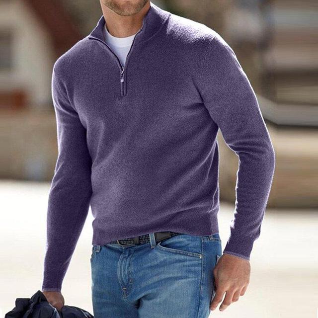 Keanu - Men's Classic Quarter Zip Sweater