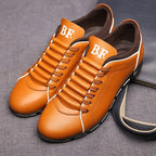 Keegan - Men's Faux Leather Lace Sneakers