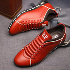 Keegan - Men's Faux Leather Lace Sneakers