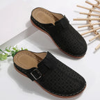 Kiera | Women's Perforated Clogs with Buckle Detail