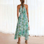 Alina | Women's Floral Pleated Maxi Dress