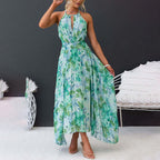 Alina | Women's Floral Pleated Maxi Dress