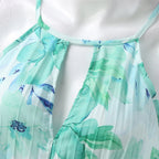 Alina | Women's Floral Pleated Maxi Dress