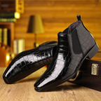 Lachlan - Men's Croc-Texture Chelsea Boots