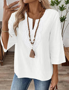 Lennox | Women's Stylish Embroidered Blouse with 3/4 Sleeves
